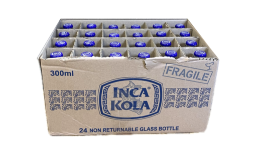 Inca Kola Vidrio 300 ml - Caja de 24 botellas